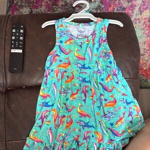 Posh peanut Lisa Frank Dolphin dress 2T
